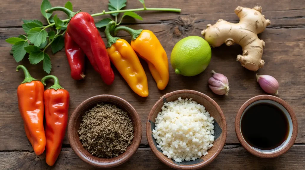 Jerk Marinade Recipe: How to Make It Perfect Like a Pro in 5 Simple Steps 2 Essential ingredients for making jerk marinade: Scotch bonnet peppers, allspice, thyme, garlic, ginger, lime, and soy sauce
