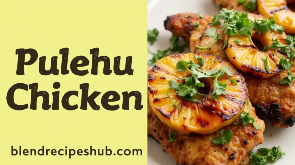 Grilled Pulehu Chicken with pineapple and cilantro