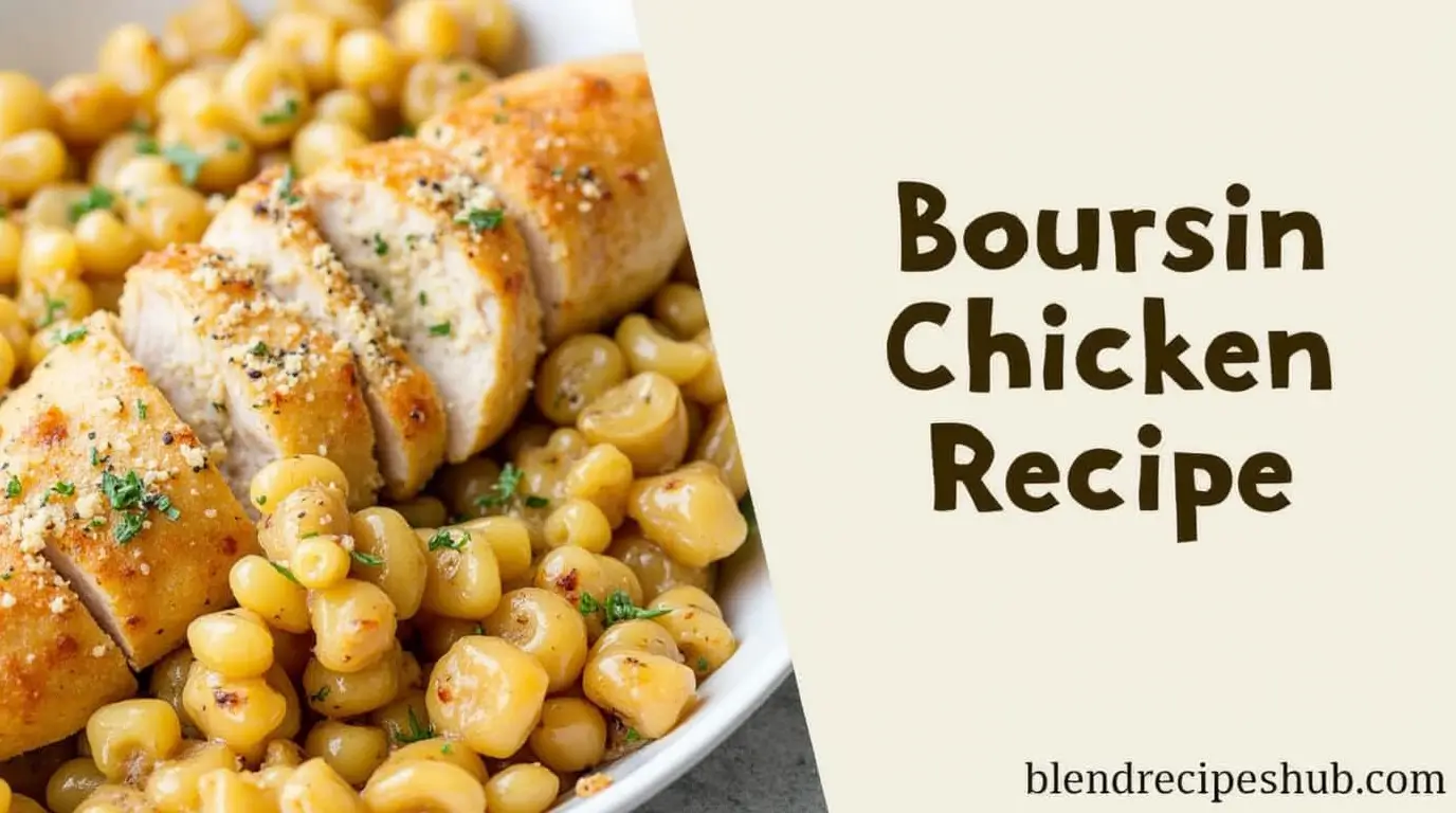 Delicious Boursin Chicken Recipe with creamy garlic sauce and tender chicken