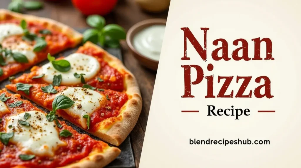 Naan Pizza recipe with vibrant toppings