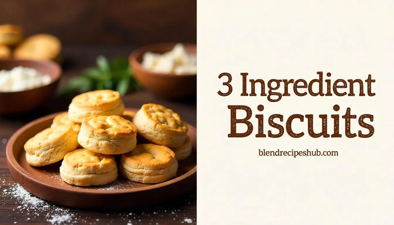 3 Ingredient Biscuit Recipe with ingredients