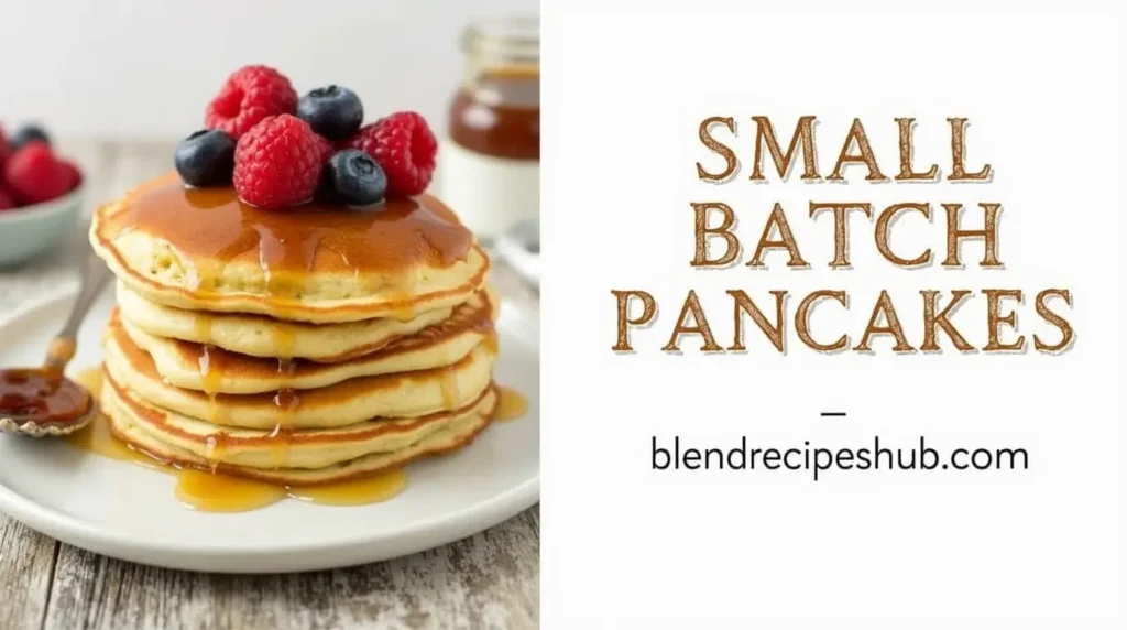 Small Batch Pancakes Recipe: Make The Best Ones in Just 15 Minutes 1 Small Batch Pancakes