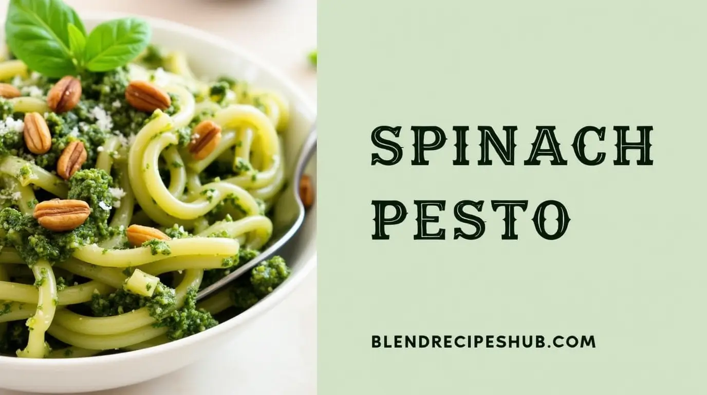 Delicious spinach pesto recipe with pasta